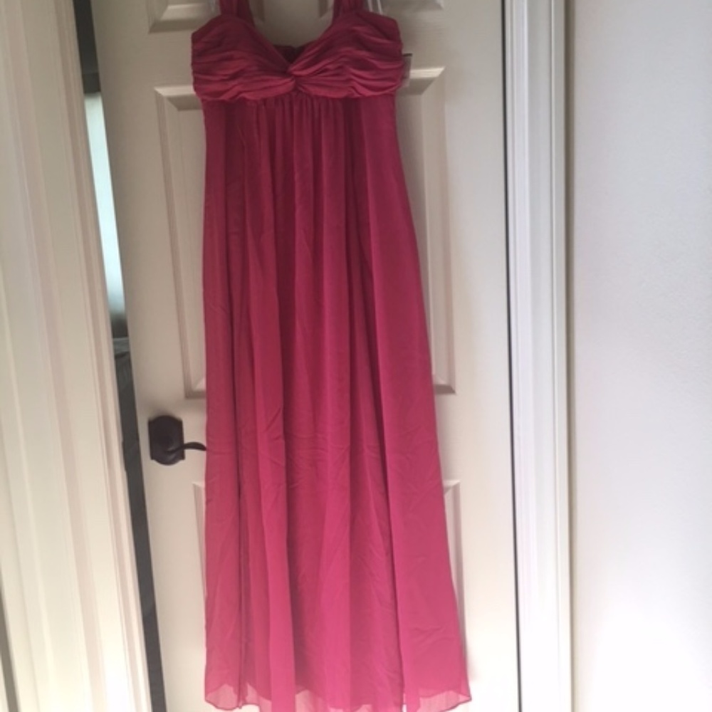 David's Bridal  long chiffon dress